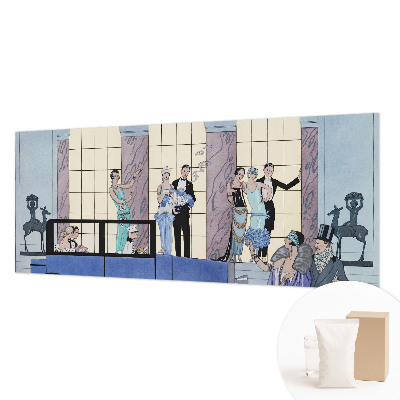 Fotovæg soveværelse i art deco-stil
