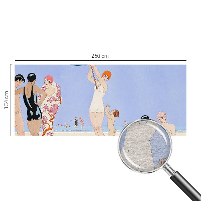 Modern fototapet med retro strandmotiv