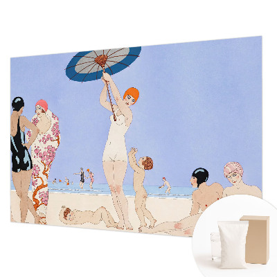 Modern fototapet med retro strandmotiv