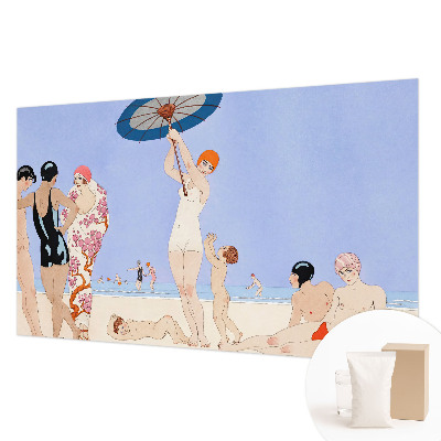 Modern fototapet med retro strandmotiv