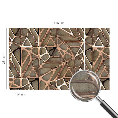 Høj kvalitet fototapet med geometrisk mønster