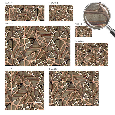 Høj kvalitet fototapet med geometrisk mønster