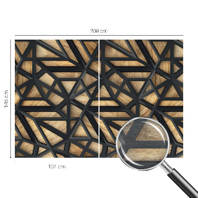 Stor fototapet med et geometrisk mønster