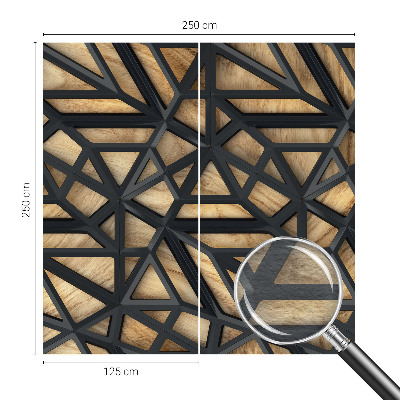 Stor fototapet med et geometrisk mønster