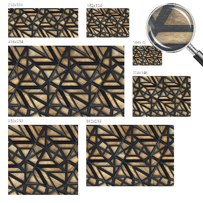 Stor fototapet med et geometrisk mønster
