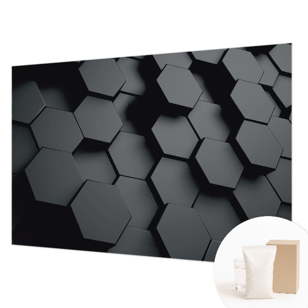 3D fototapet 3D-sekskanter