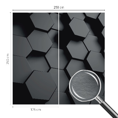 3D fototapet 3D-sekskanter