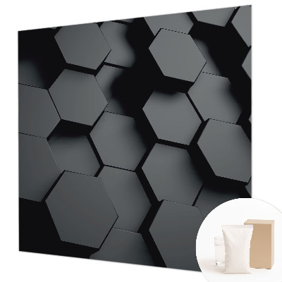 3D fototapet 3D-sekskanter