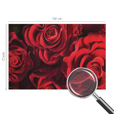 Non-woven fototapet med motiv af røde roser