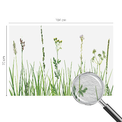 Tapet med et subtilt floramotiv