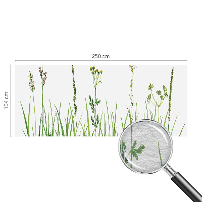 Tapet med et subtilt floramotiv