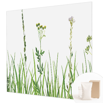 Tapet med et subtilt floramotiv