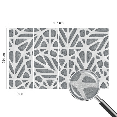 Fototapet til børn med geometrisk netværk i moderne stil