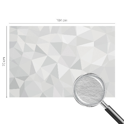 Fotovæg stue med trekantet mosaikdesign