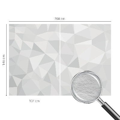 Fotovæg stue Trekantet mosaik