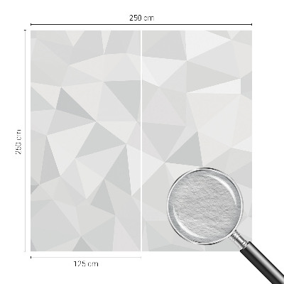 Fotovæg stue Trekantet mosaik