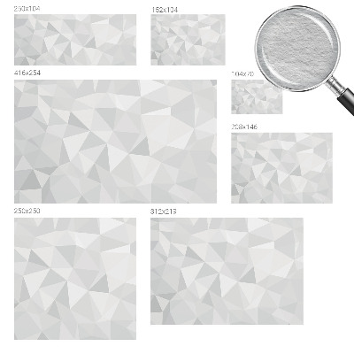 Fotovæg stue Trekantet mosaik