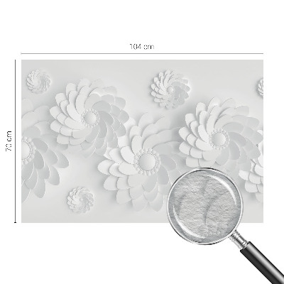 Modern fototapet i blomsteragtigt design