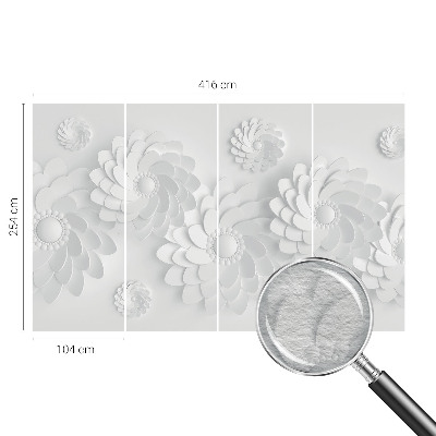 Modern fototapet i blomsteragtigt design