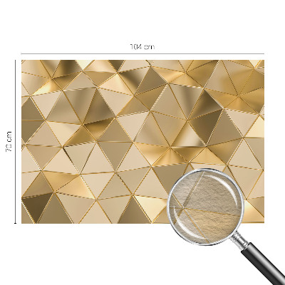 3D fototapet med trekantede mønstre