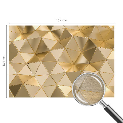 3D fototapet med trekantede mønstre