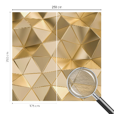 3D fototapet med trekantede mønstre