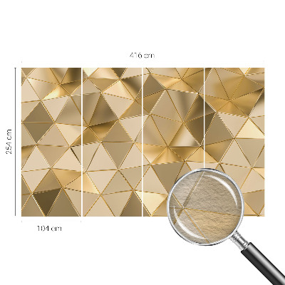 3D fototapet Trekantede mønstre