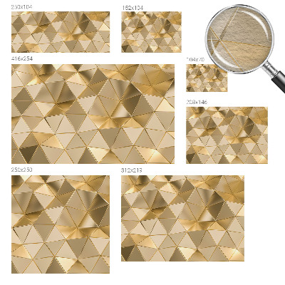 3D fototapet Trekantede mønstre