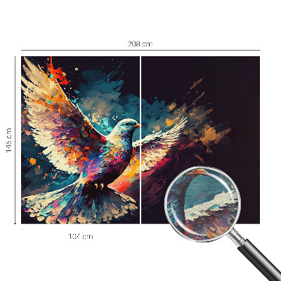 Væg tapet Farverig fugl