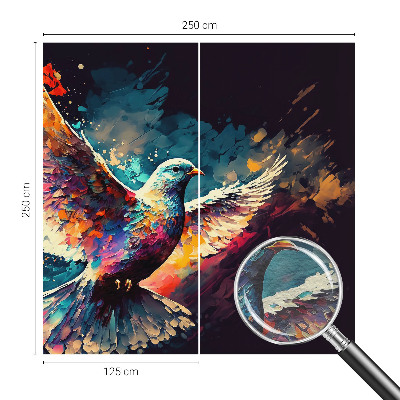 Væg tapet Farverig fugl