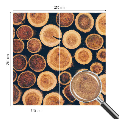 Tapet væg Træcirkler