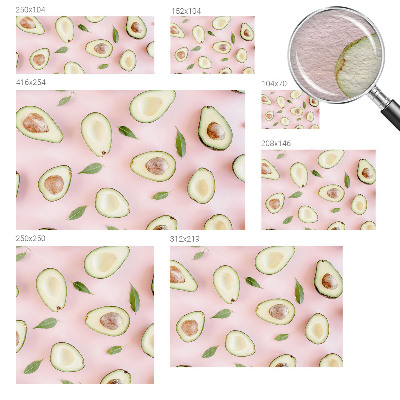 Fototapet til børn Avocado-sammensætning