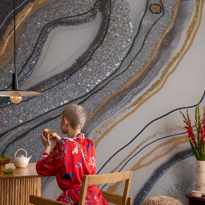 Fototapet efter mål Stenbølger