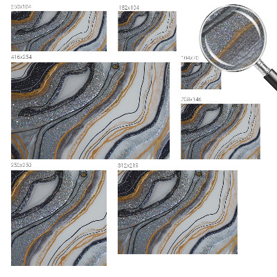 Fototapet efter mål Stenbølger