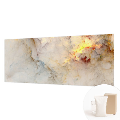 3D fototapet med et farverigt landskab
