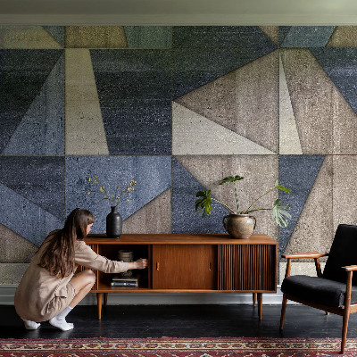 Non-woven fototapet med geometriske mønstre