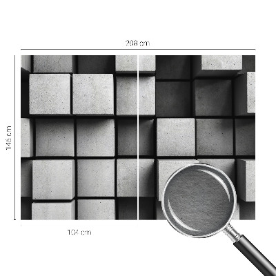 Foto tapet Geometriske terninger