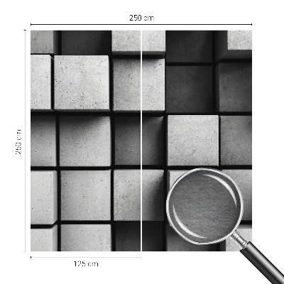 Foto tapet Geometriske terninger