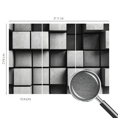 Foto tapet Geometriske terninger