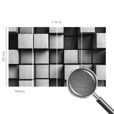 Foto tapet Geometriske terninger