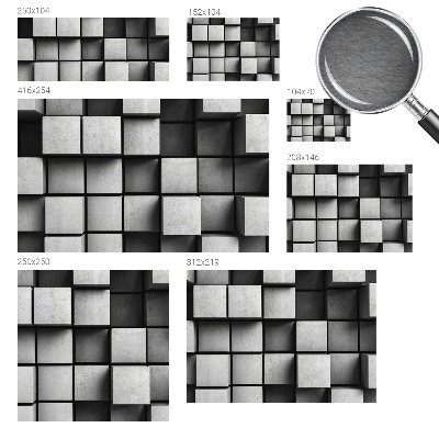 Foto tapet Geometriske terninger