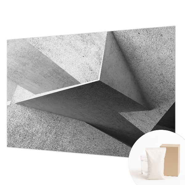 Fototapet stue med geometriske strukturer