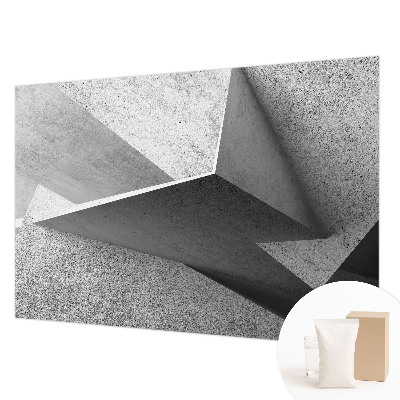 Fototapet stue med geometriske strukturer