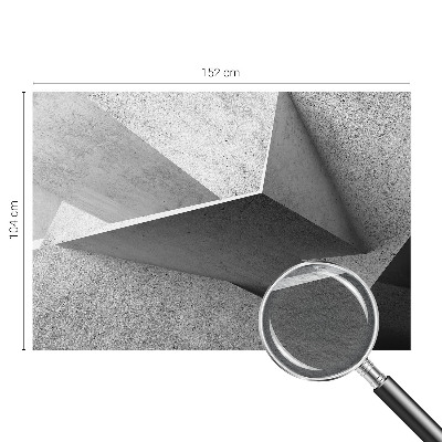 Fototapet stue med geometriske strukturer
