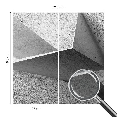 Fototapet stue med geometriske strukturer