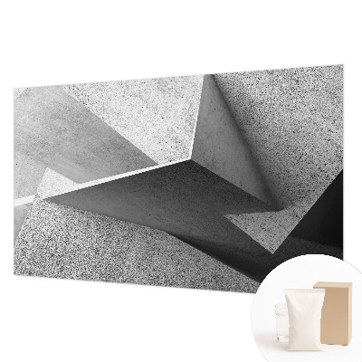 Fototapet stue med geometriske strukturer