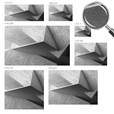 Fototapet stue med geometriske strukturer