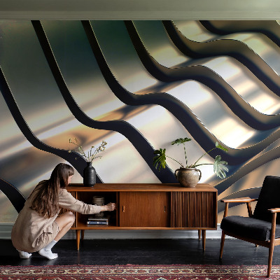 Fototapet til børn Metalbølger