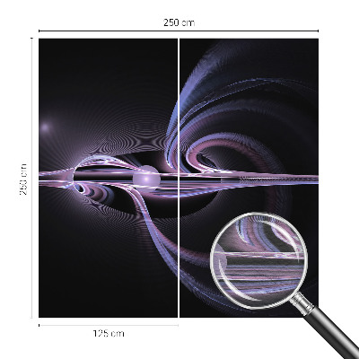 Fotovæg soveværelse Kosmisk abstraktion