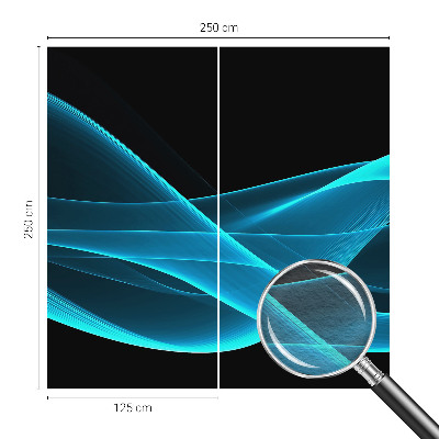 3D fototapet Iøjnefaldende bølger